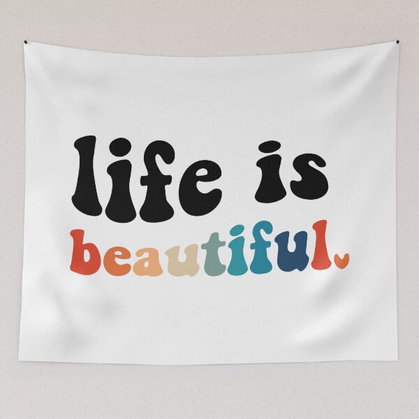 Item preview, Life is Beautiful Retro designed and sold by designclaw.