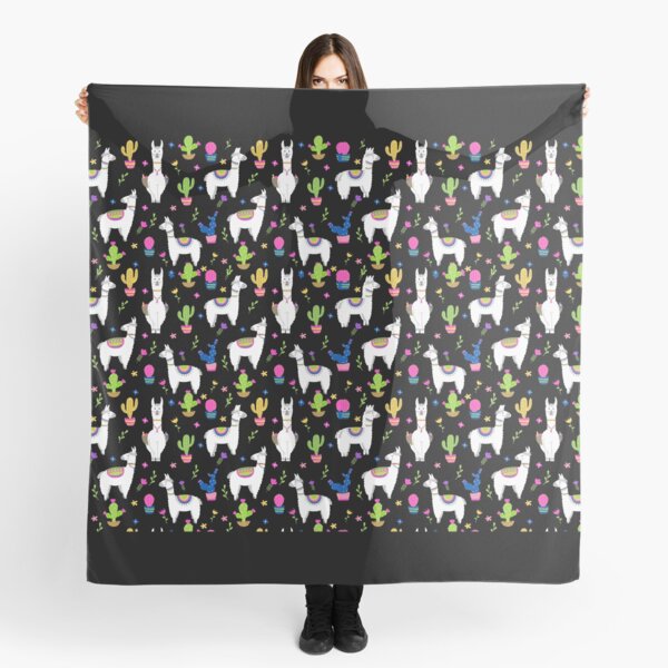 Llama Pattern, Alpaca Pattern Gifts Scarf