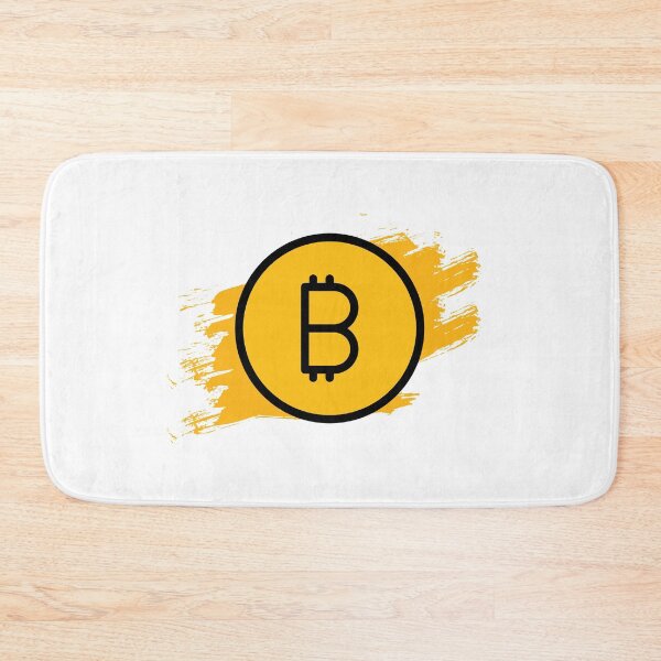 Artikelvorschau, Bitcoin-Symbol - schwarz-gelbes Logo entworfen und verkauft von MagicStrawberry.