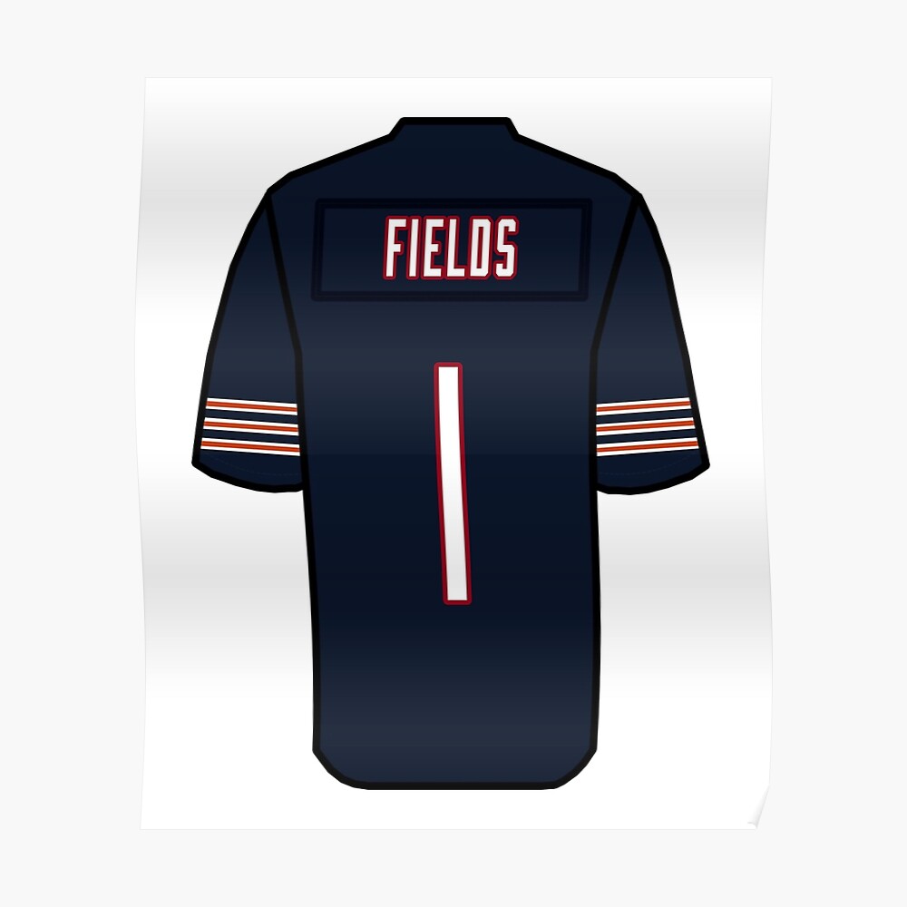 Justin Fields Jersey Sticker for Sale by bsweat