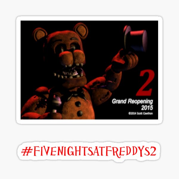 "Five Nights at Freddy's 2 Logo " Sticker by ArianaFaithJ | Redbubble