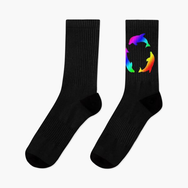 Item preview, Rainbow Dolphin Circle designed and sold by Moti Black.