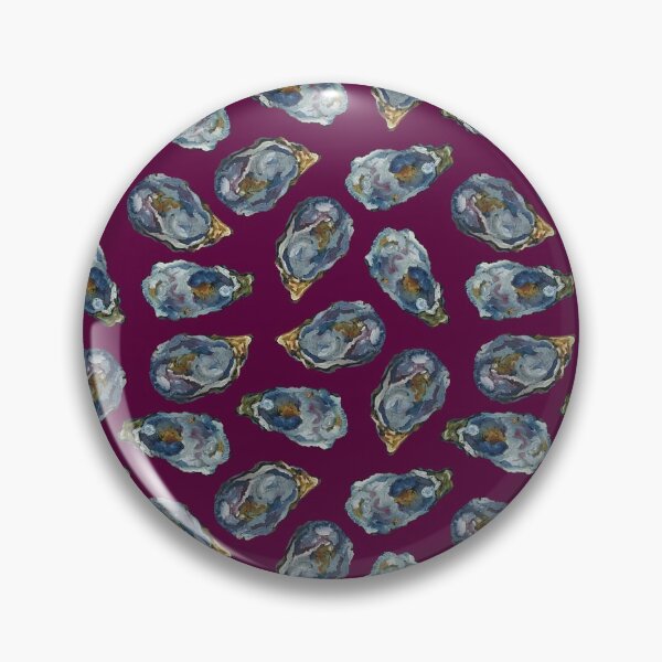 Item preview, Oysters on the half shell - solid purple background  designed and sold by cityette.