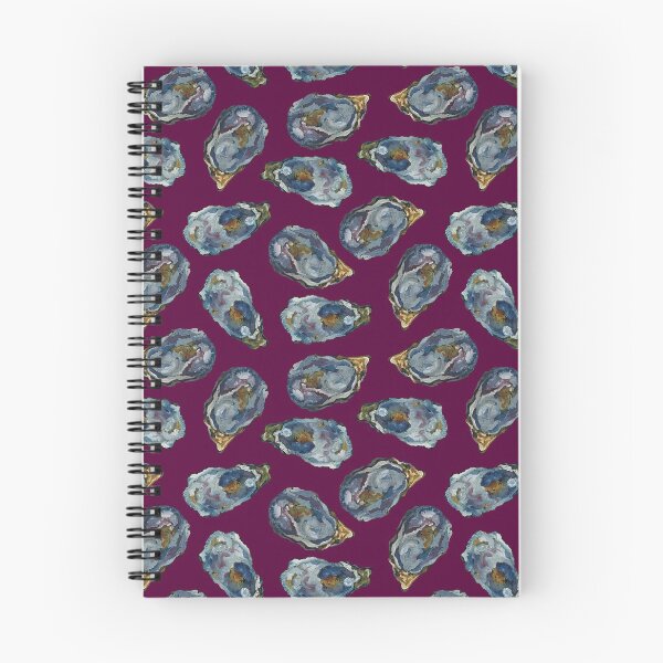 Item preview, Oysters on the half shell - solid purple background  designed and sold by cityette.