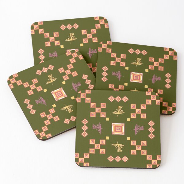 Item preview, Peru: Nazca Lines (Condor) - Geometric Design (Green) designed and sold by LuVergel.