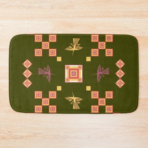 Item preview, Peru: Nazca Lines (Condor) - Geometric Design (Green) designed and sold by LuVergel.