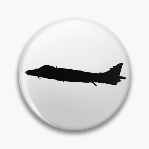 Item preview, British Army of an British military Royal Air Force, navy aircraft the Harrier jump jet from McDonnell Douglas AV-8b. Realistic silhouette Vertical Take-Off and Landing Harrier jet. designed and sold by Marcin Adrian.