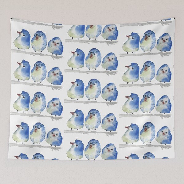 Item preview, Three little birds watercolor designed and sold by TableArt.