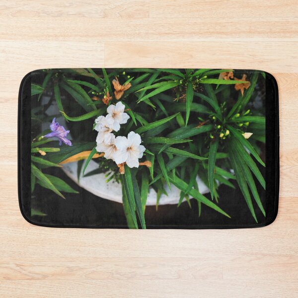 Item preview, A bunch of white Ruellia simplex, the Mexican petunia, Mexican bluebell or Britton's wild petunia on tree in nature designed and sold by FCEalin.