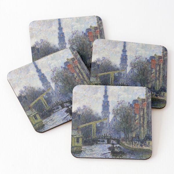 Item preview, Canal Amsterdam 1874 - Claude Monet Amsterdam Canal Artwork designed and sold by molamode.