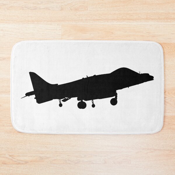 Item preview, British Army of an British military Royal Air Force, navy aircraft the Harrier jump jet from McDonnell Douglas AV-8b. Realistic silhouette Vertical Take-Off and Landing Harrier jet. designed and sold by Marcin Adrian.