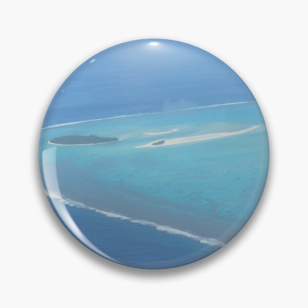 Item preview, Aitutaki Lagoon Motu Maina Aerial View designed and sold by KaSaPo.