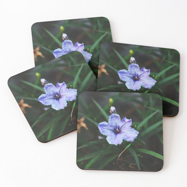 Item preview, Close up of a beautiful violet color Ruellia simplex, the Mexican petunia, Mexican bluebell or Britton's wild petunia flower designed and sold by FCEalin.