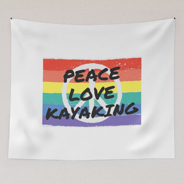 Item preview, Peace. Love.  Kayaking designed and sold by TheGreenGoat.