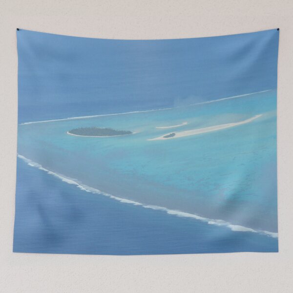 Item preview, Aitutaki Lagoon Motu Maina Aerial View designed and sold by KaSaPo.