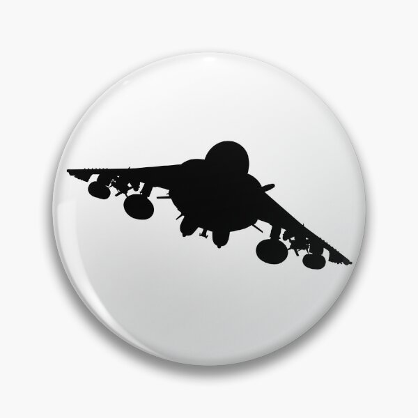 Item preview, British Army of an British military Royal Air Force, navy aircraft the Harrier jump jet from McDonnell Douglas AV-8b. Realistic silhouette Vertical Take-Off and Landing Harrier jet. designed and sold by Marcin Adrian.