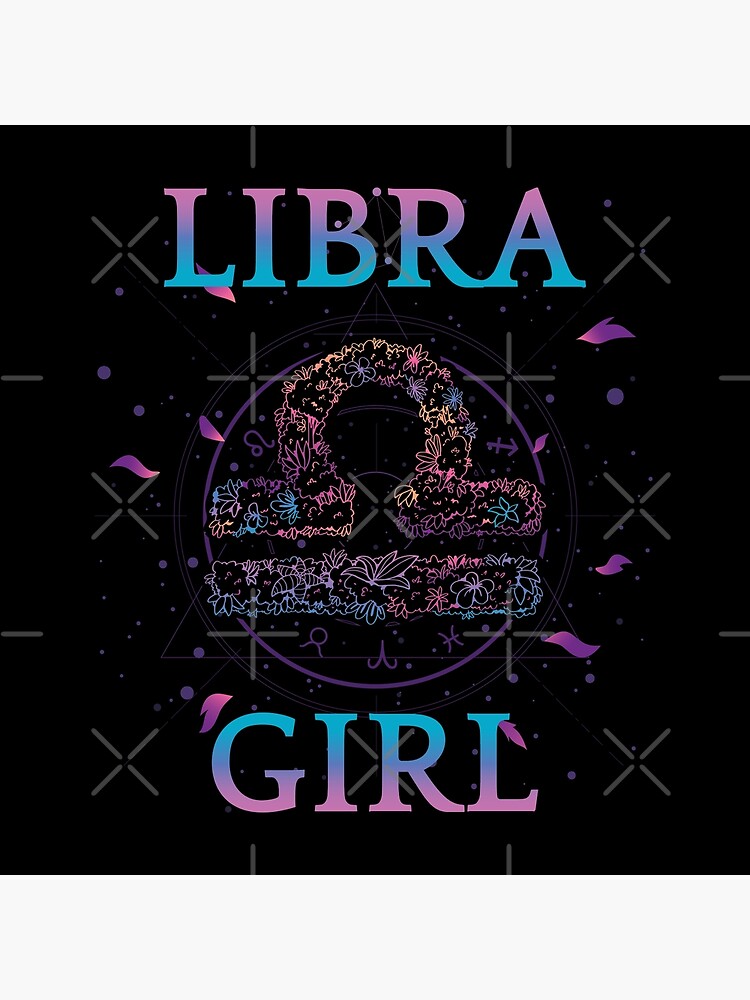 Libra Girl I Born In September October Poster