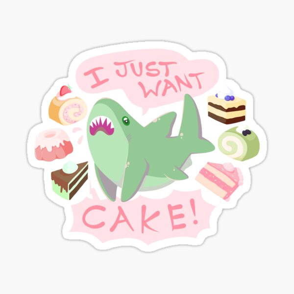 Cake Shark Sticker