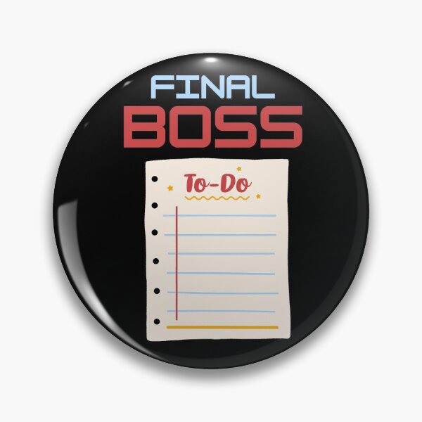 Item preview, Final Boss: My to-do list designed and sold by avocadissimo.