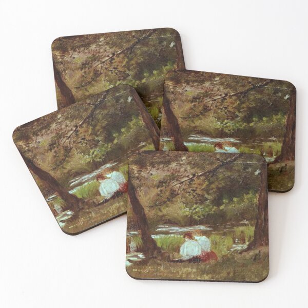 Item preview, Two Women Seated by a Woodland Stream, Mary Cassatt, 1869 designed and sold by goodimpressions.