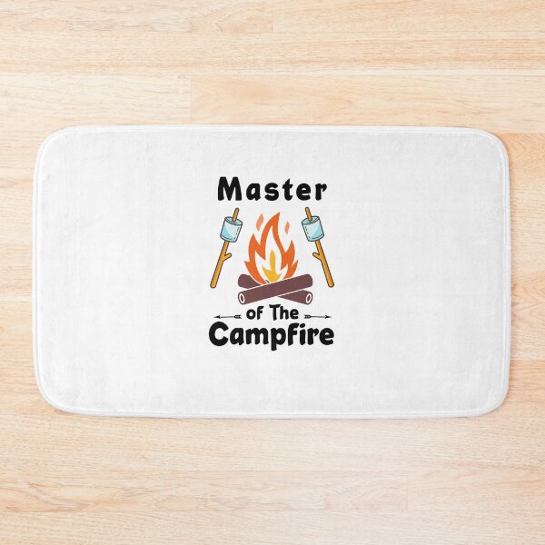 Item preview, Master of The Campfire for Camping Hiking and Outdoor Lovers White designed and sold by Dexter Freeman.