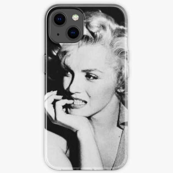 Black and White Marilyn Monroe Poster iPhone Soft Case
