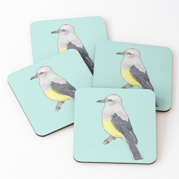 Item preview, Western Kingbird watercolor bird species bird art designed and sold by TheWaterBirds.