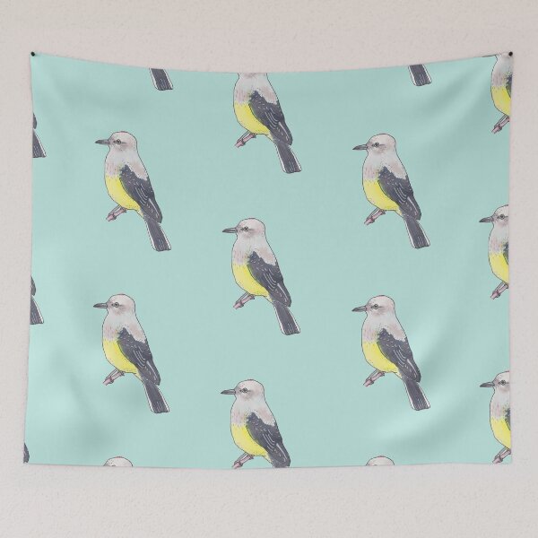 Item preview, Western Kingbird watercolor bird species bird art designed and sold by TheWaterBirds.