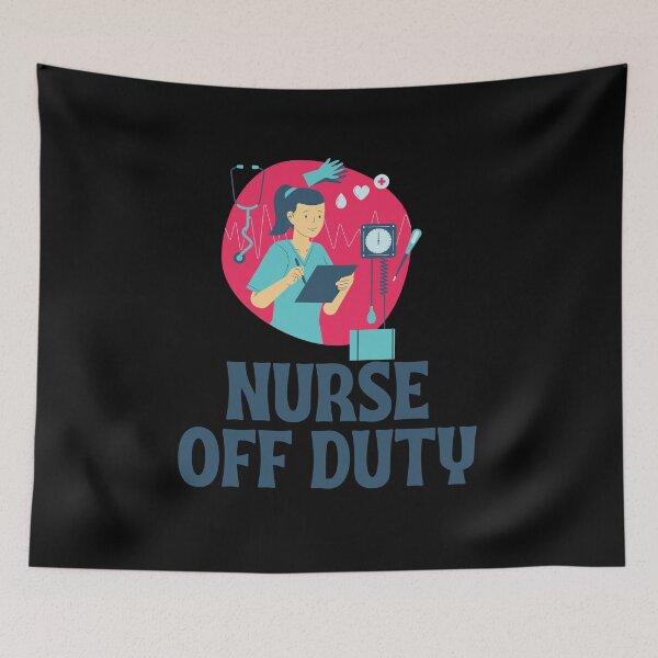 Item preview, Funny Nurse off duty themed Design designed and sold by PeaceyArt.