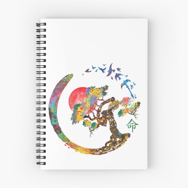 Item preview, Enso circle and Bonsai tree designed and sold by Rosaliartbook.