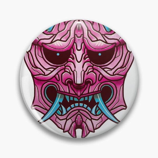 Item preview, Cyber Oni (Red Samurai Mask) designed and sold by Rebel Digital Dog.