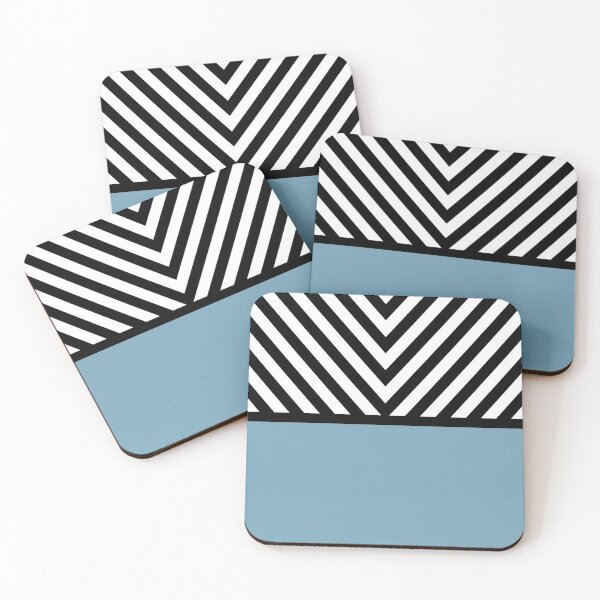 Item preview, Powder Blue V Stripes designed and sold by OddPop.