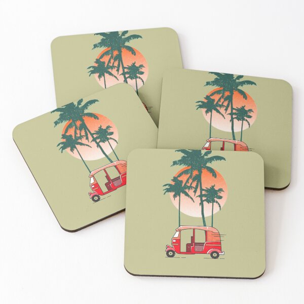 Item preview, Tuk tuk and palm trees designed and sold by NobelFashion.