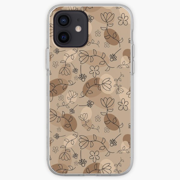 Beige Madness Pattern iPhone Soft Case