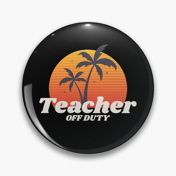 Item preview, Funny Teacher Off Duty Retro Beach designed and sold by TamGustam.