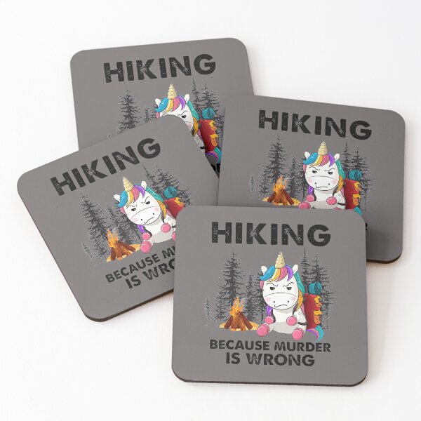 Item preview, Grumpy Unicorn, Hiking Because Murder Is Wrong, Hiking Shirt, Hiking Lovers, Gift for Friend, Family Members designed and sold by amine163.