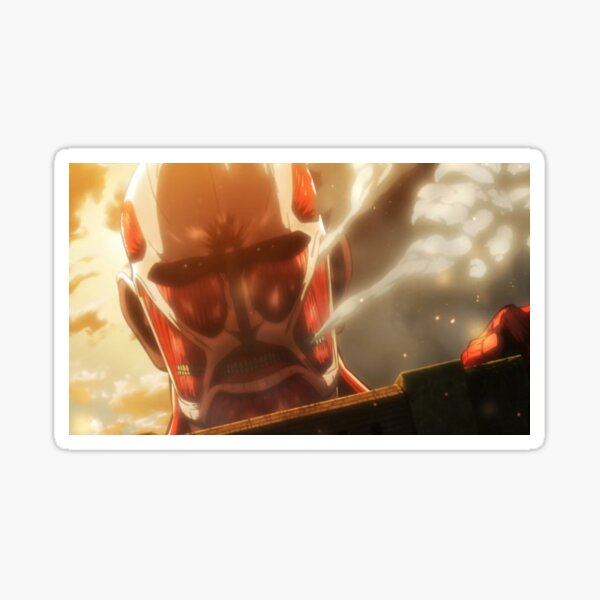attaque sur titan titan colossal Sticker