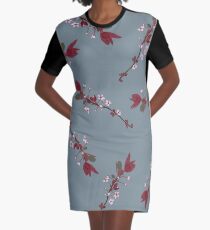 Springing Buds Graphic T-Shirt Dress