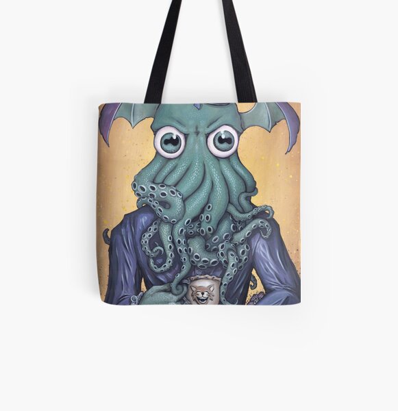 ChaiThulhu (Reign in Purple) All Over Print Tote Bag