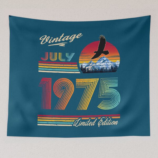 Item preview, Vintage July 1975 Birthday designed and sold by GreenSplash.