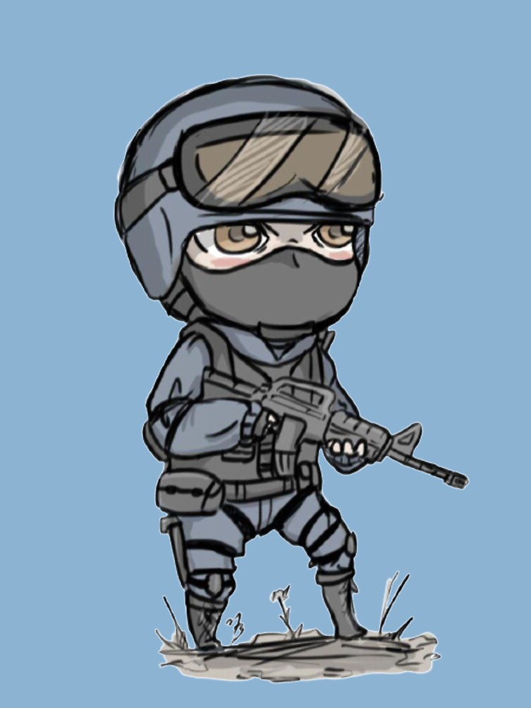 Learn How to Draw Counter Terrorist from Counter Strike (Counter Strike)  Step by Step : Drawing Tutorials