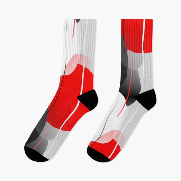 Item preview, Modern Anxiety Abstract - Red, Black, Gray designed and sold by MellowCat.