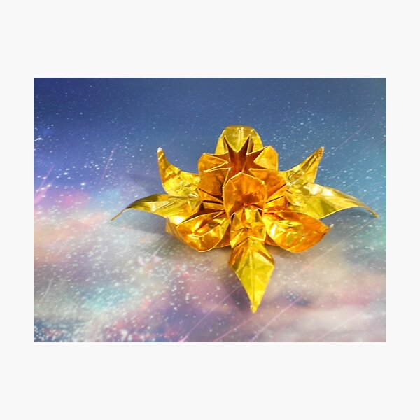 Golden Lotus Photographic Print