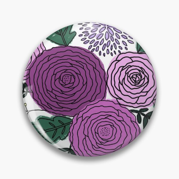Item preview, Pink and purple peonies  designed and sold by MrsFishDesigns.
