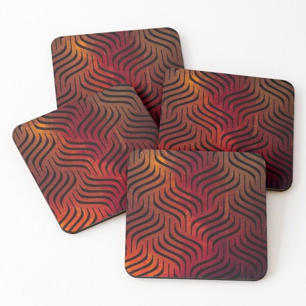 Item preview, Red Wavy Diamonds Pattern  designed and sold by Designs By YL.
