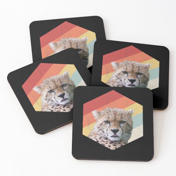 Item preview, cute cheetah animal art retro vintage gifts designed and sold by alaechamlal.