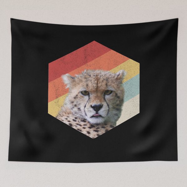Item preview, cute cheetah animal art retro vintage gifts designed and sold by alaechamlal.