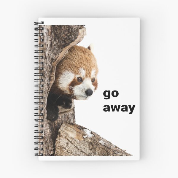 Item preview, Grumpy cute red panda animal (go away) designed and sold by MantisArts.