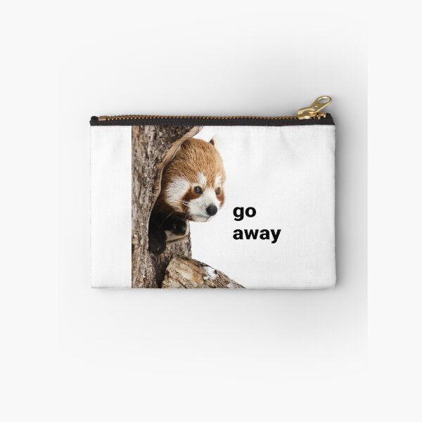 Item preview, Grumpy cute red panda animal (go away) designed and sold by MantisArts.