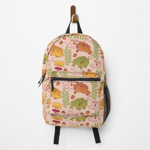 Item preview, Froggy Tea Time: Pink Fabric! designed and sold by BeesAndStuff.